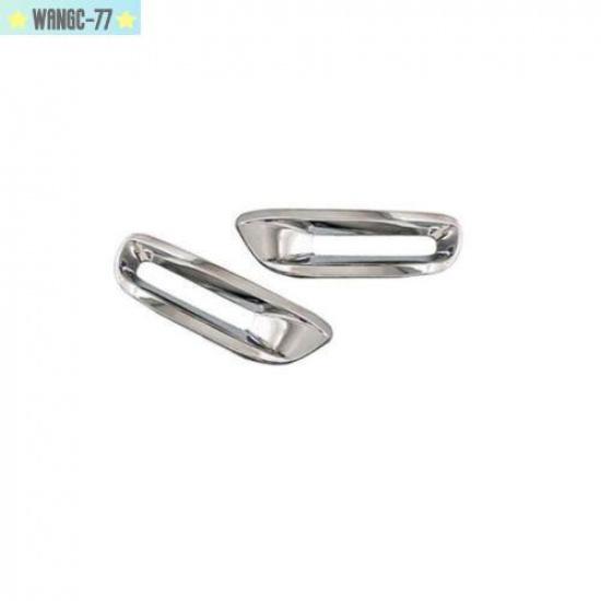 Chrome ABS Rear Fog Light Lamp Cover Trim 2pcs For Toyota Highlander 2011-2013
