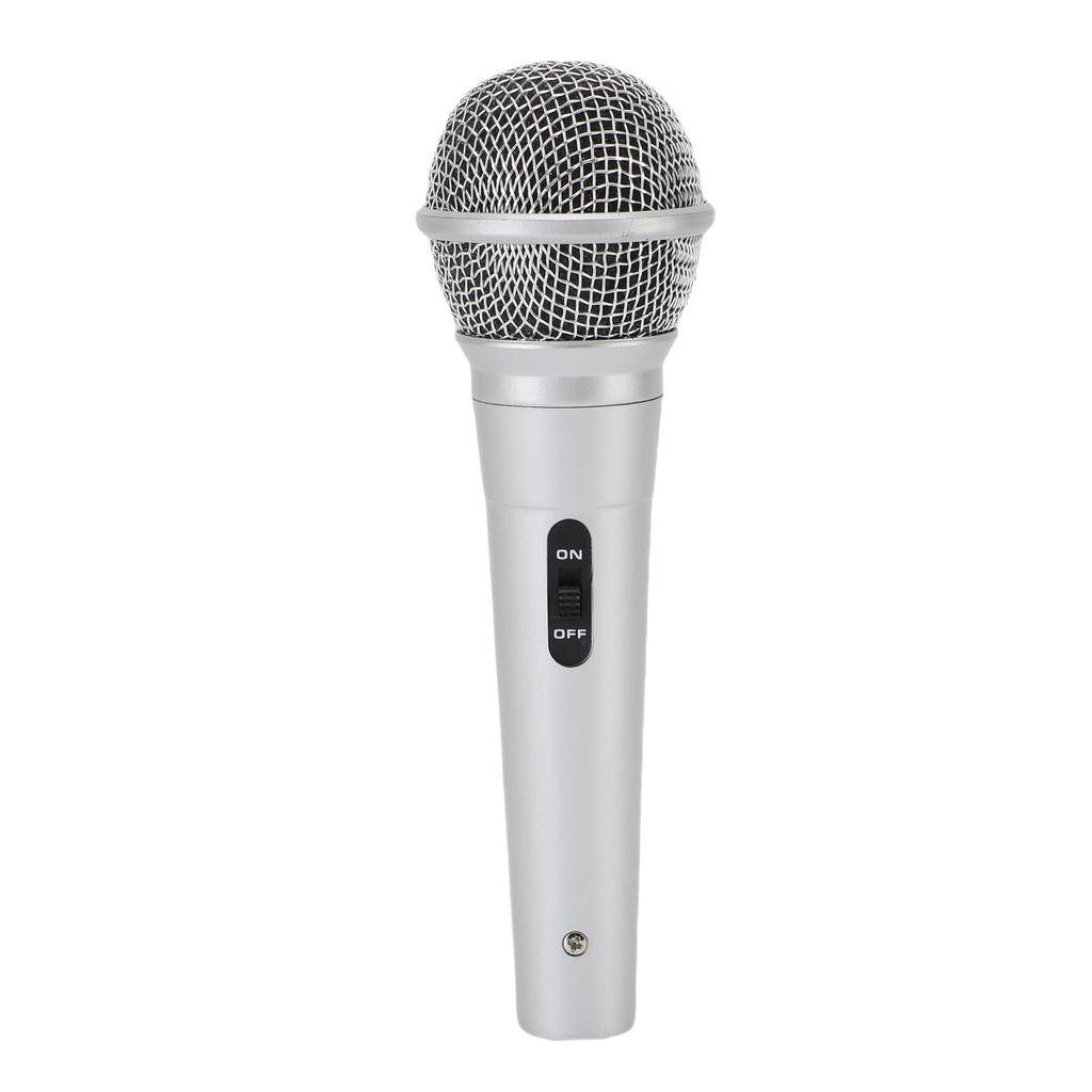 Handheld Wired Microphone 6.5mm Cardioid Dynamic Vocal Mic for Speakers Karaoke Singing Machine Amp Mixer