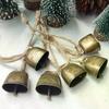 1Pcs Cow And Sheep Bells Pet Copper Bells Christmas Decoration Jingle Bells With Hemp Rope Loud Bells Xmas Hanging Ornament