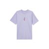Locker Atmungsaktiv Mode Vielseitig Kurzarm T-Shirt Herren Oberteile Lila IH0835-515