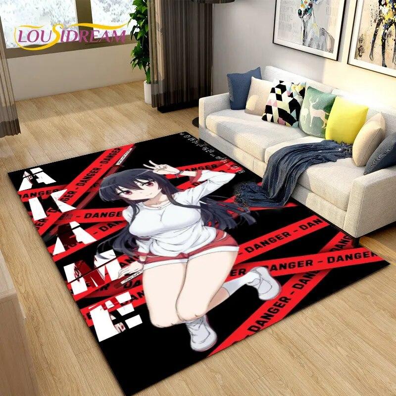 3D High School D×D Sexy Anime  Area Rug,Carpet Rug for Living Room Bedroom Sofa Doormat Decoration,kids Play Non-slip Floor Mat