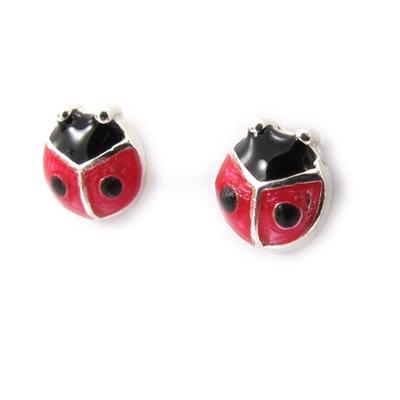 [J7151] - Red 'Ladybugs' Designer Earrings