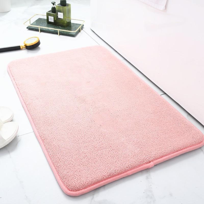 Imitation Cashmere Memory Foam Absorbent Floor Mat for Bathroom, Toilet, Kitchen, and Living Room.