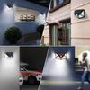 1-4Pcs 100 LED Solar Wall Light Outdoor Solar Lamp PIR Motion Sensor Solar Powered Sunlight Street Lantern for Garden Decoration