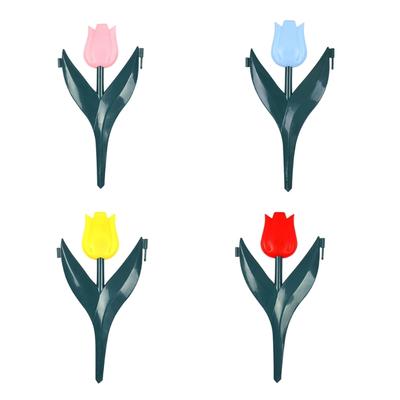 Dekorative Tulpen Blumendesign Gartenzaun Steckzaun aus Kunststoff zur Einfassung für Hof und Blumenbeete
