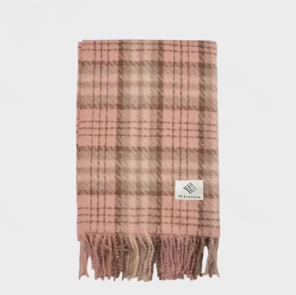 Women's European and American Style Long Fringe Mohair Scarf - Warm Autumn/Winter Shawl & Neck Warmer