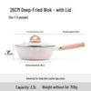 Maifan Stone Non-stick Wok Frying Pan - Deep Flat Bottom Steak Pan