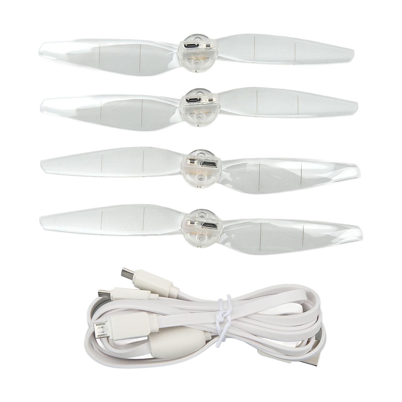 

2 пари пропелерів Drone легкі низькошумні прозорі світлодіодні пропелери для Mini 3 Pro