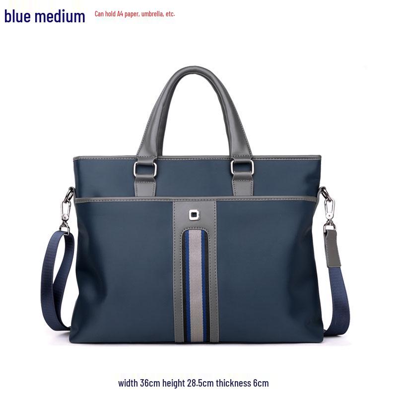 Men's Oxford Cloth Business Casual Crossbody Bag - Korean Style Canvas Briefcase and Shoulder Bag.
