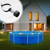 6/12PC Waterproof Solar Hanging LED Pool Light Cylinder Shape Warm White Lamp for Outdoor Garden Above Ground Pool  Lighting Use