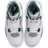 Air Jordan 4 Retro GS Oksitlenmiş Yeşil Çocuk Spor Ayakkabıları Beyaz Nötr Gri FQ8213-103