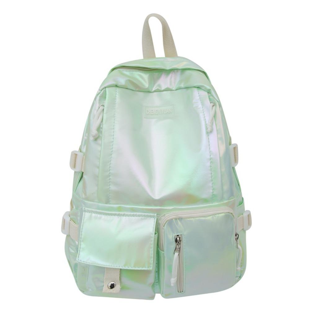 Multi-Pocket Laser  Backpack Large Capacity Shoulder Bag Creative Students School Bag  Outdoor