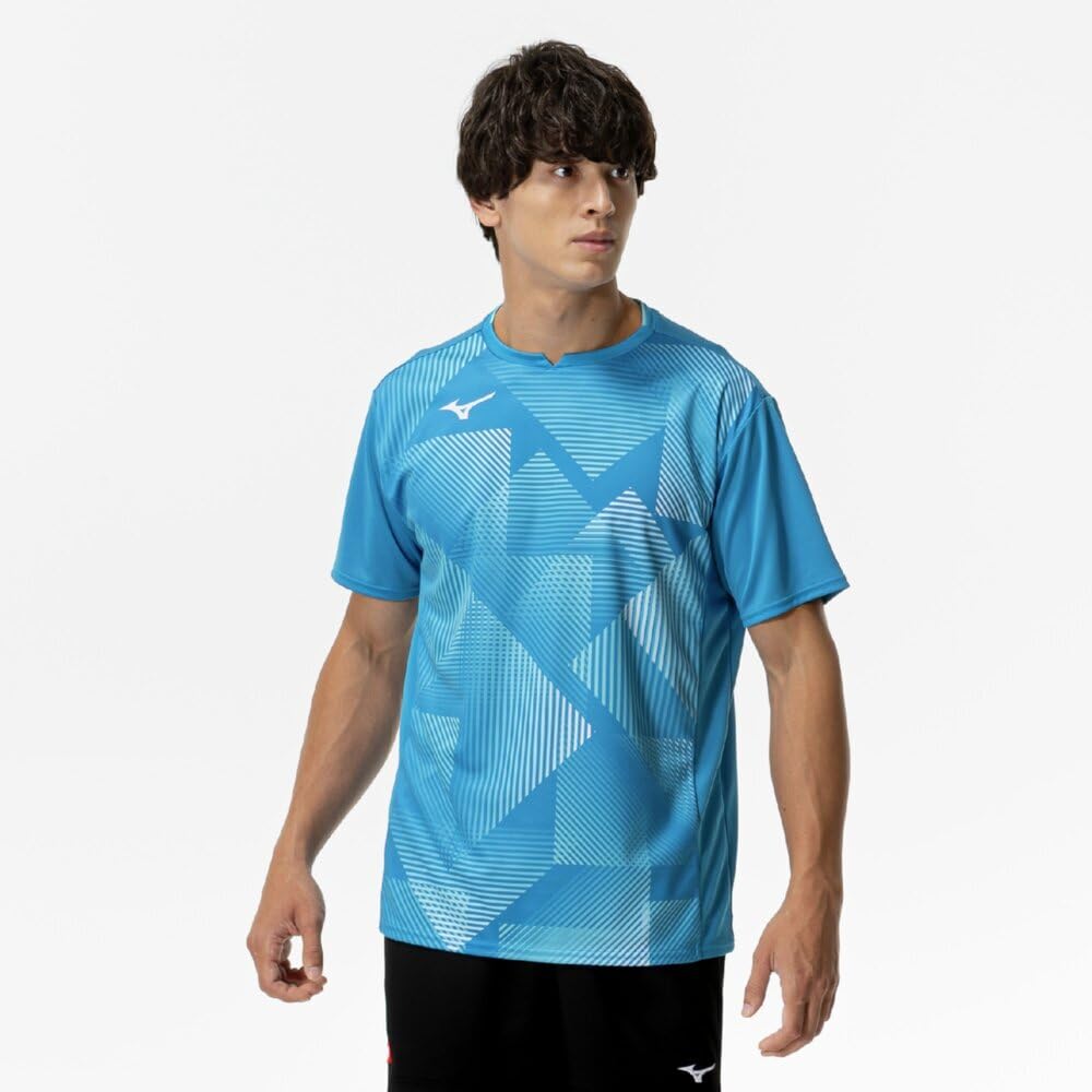Table Tennis Game Short JTTA Diva Size 82JAC001 Shirt, Sleeve, Certified, Moisture-Wicking, Quick-Drying, Unisex, Blue, M,