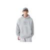 Li Ning Trendy Sports Series Hooded Loose Pullover Long Sleeve Sweatshirt Men sweatshirt Moon-Surface-Gray AWDUH19-3