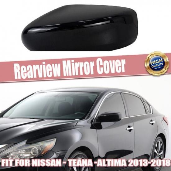 Driver Left Side Mirror Cover Cap for 2013-2017 2018 NISSAN ALTIMA Gloss Black