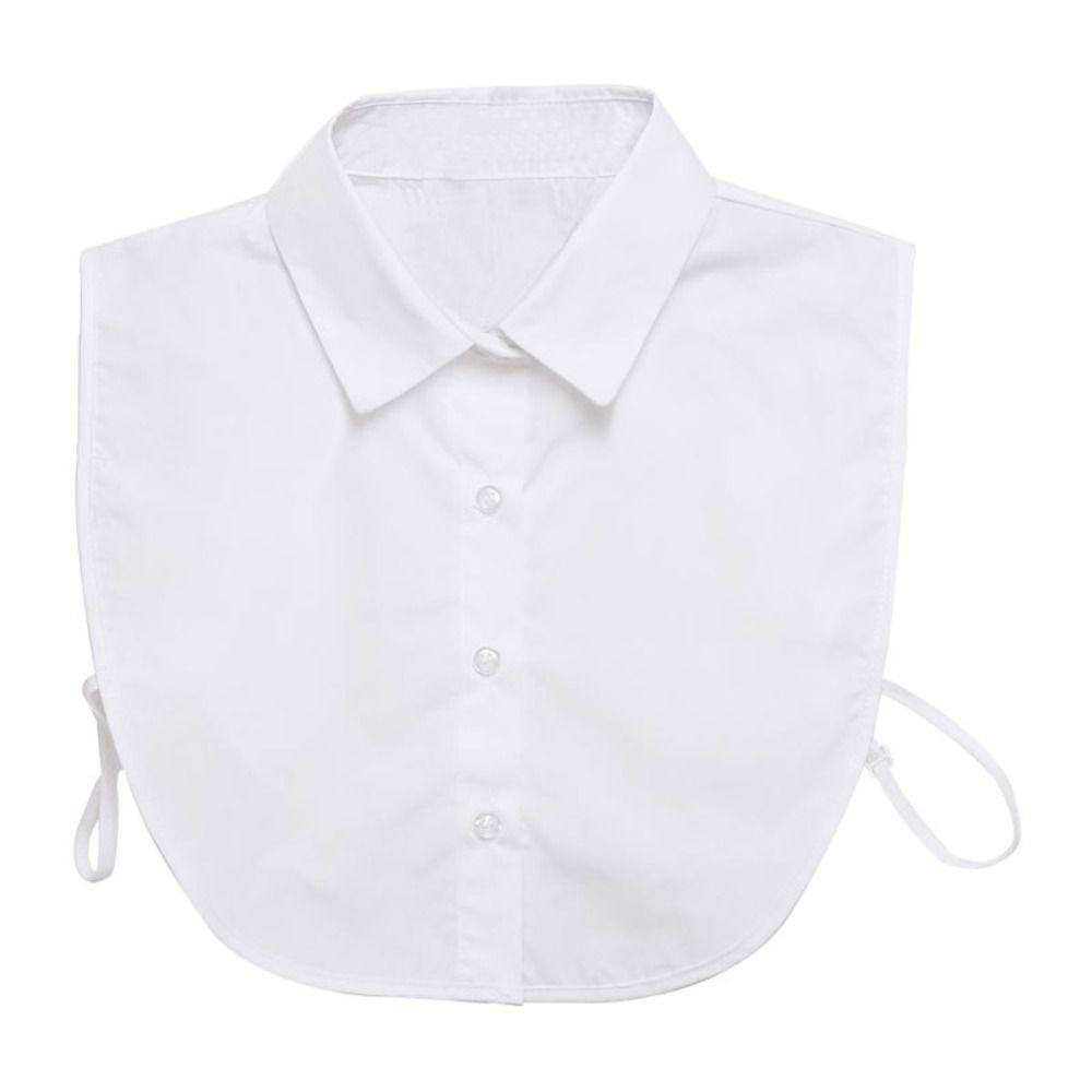 Black Lapel Half Shirt White False Blouse Collar Simple Fake Collar Clothes Decoration