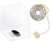 Surface-Mounted Halogen Spot Tube Movable Luminaire Amat-L Gu10 Square White