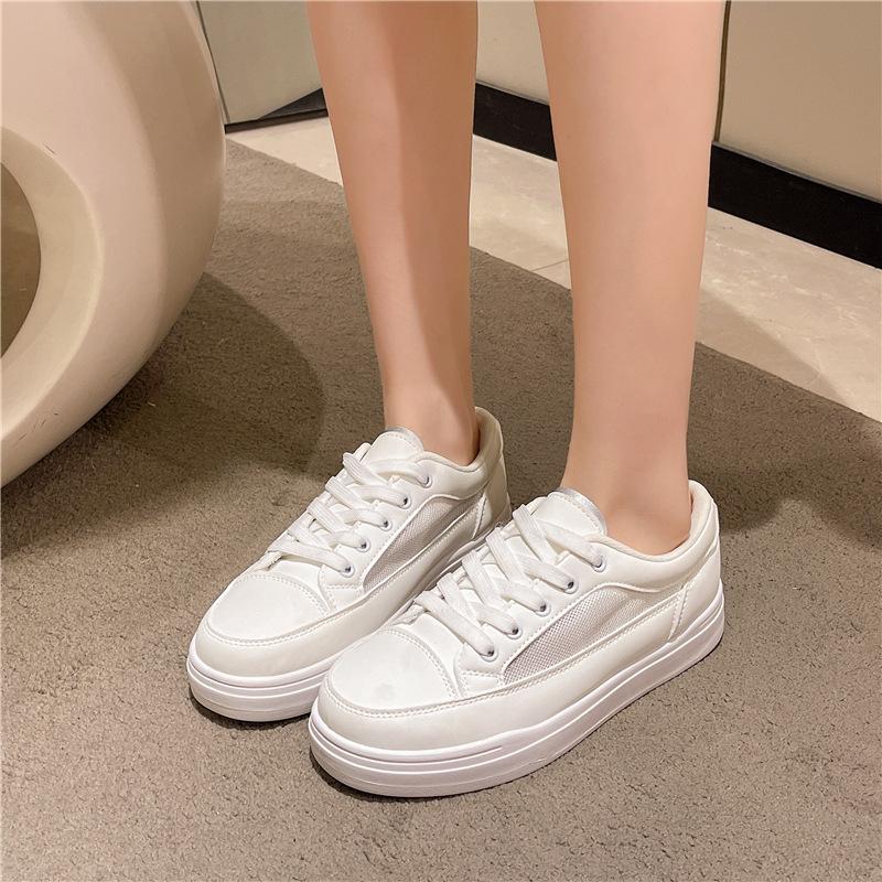 Little white shoes women's summer 2025 summer Internet celebrity board shoes versatile explosion spring and autumn new dad ins sports white shoes