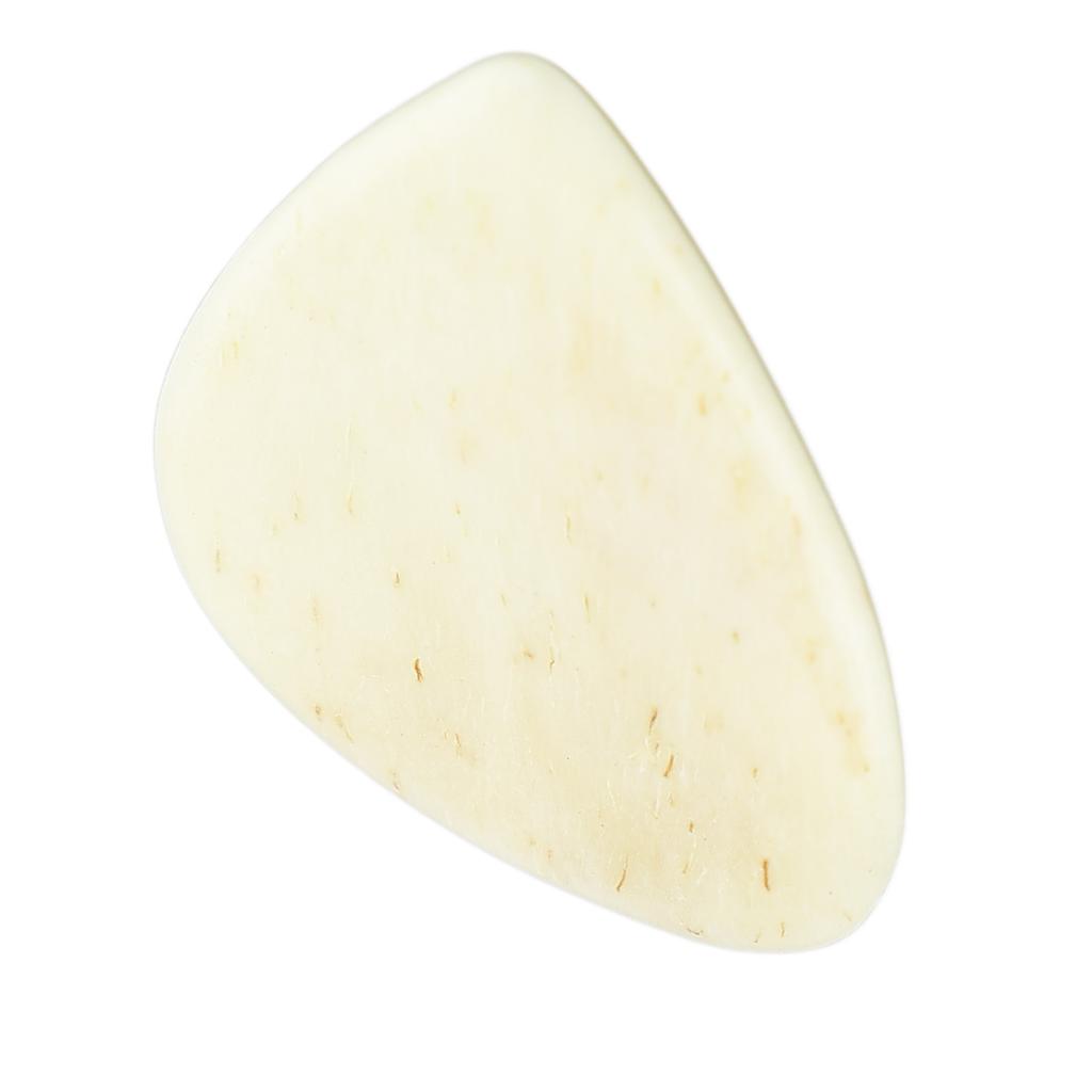 Guitar Pick Ox Bone Skidproof Easy Playing Plucking Pick Accessory for Performance Flat and Concave Surfaces