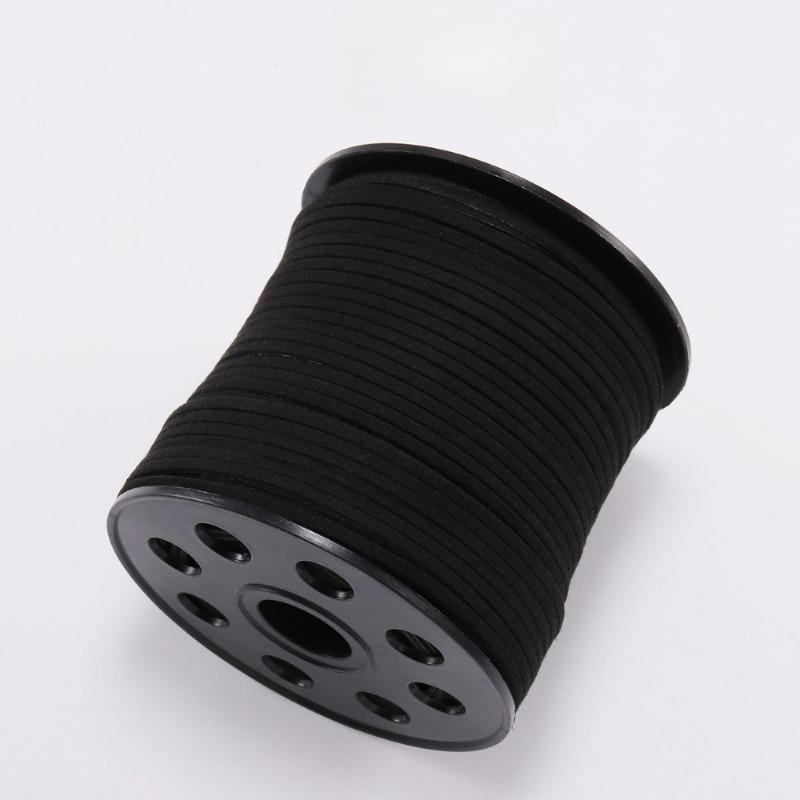 1 Rolle 10m Seil Flach Kunstwildleder Geflochtene Kordel Samt Leder Handgefertigte Schnur für DIY Schmuckherstellung Handarbeitsbedarf