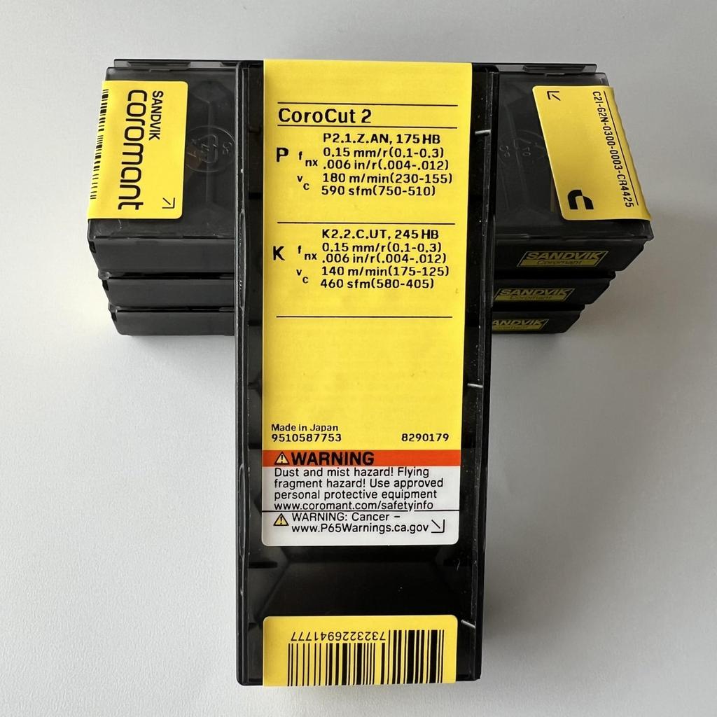 SANDVIK / C2I-G2N-0300-0003-CR 4425 / Original Swedish hard alloy blade 5 Pcs