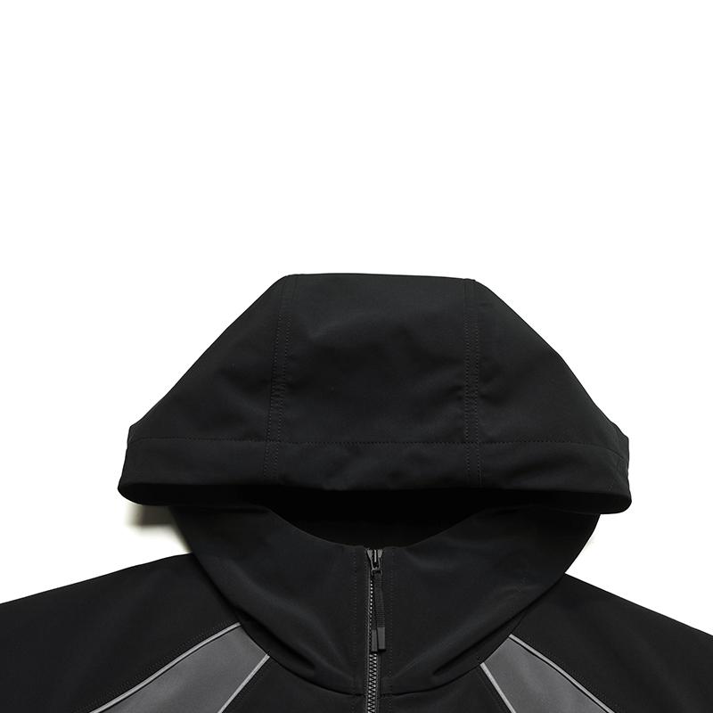 FILA Fitness Series Simple Casual Sports Training Versatile Comfortable Hooded Woven Jacket Men jackets Deep-Black A11M541701FBK