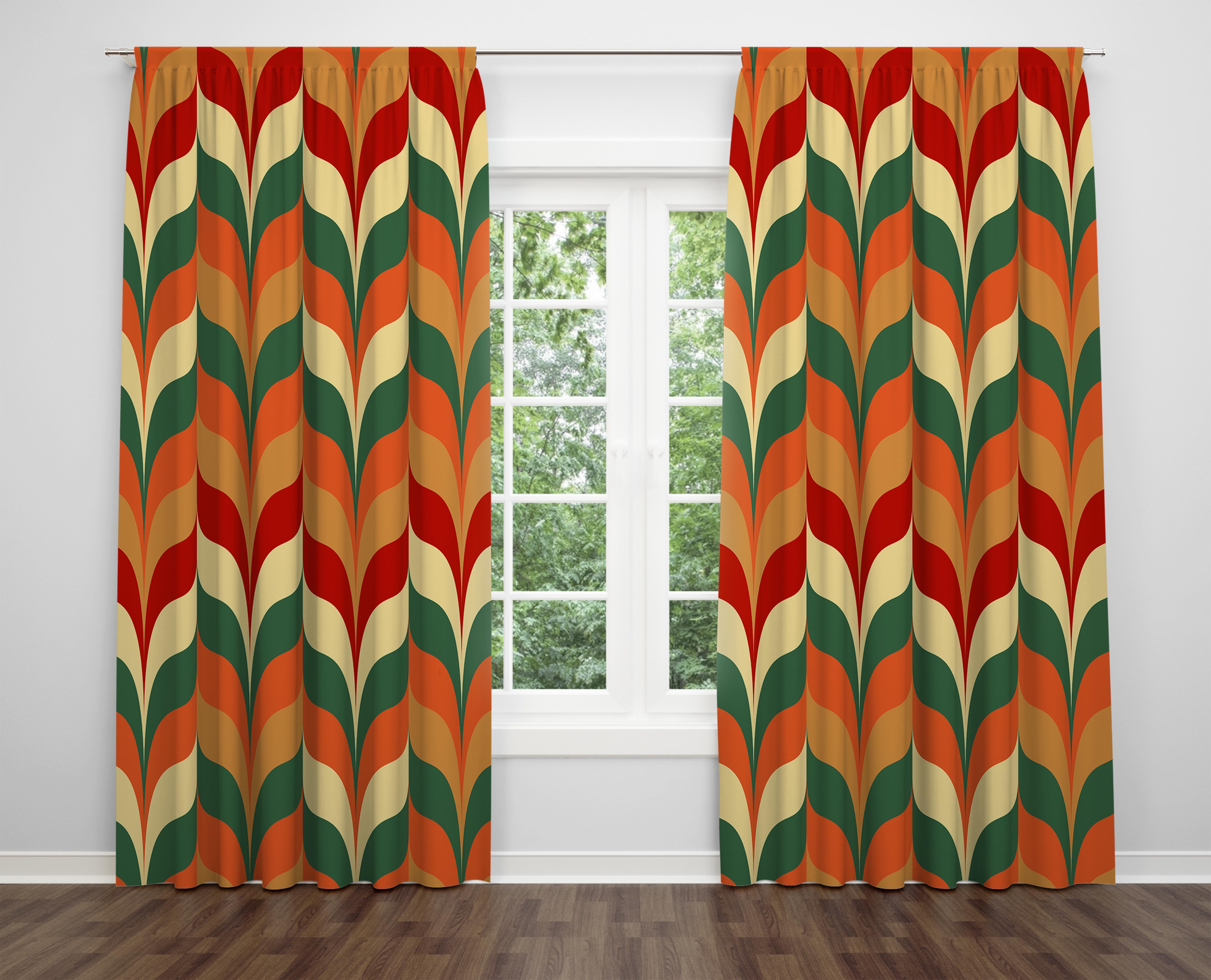 

Декоративний дизайн, високоякісна бавовняна тканина, ви можете вибрати одну або подвійну фіранку з крила 1 piece різнокольоровий