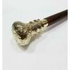 Antique Brass Victorian Handle Wooden Vintage Style Walking Stick Cane Working