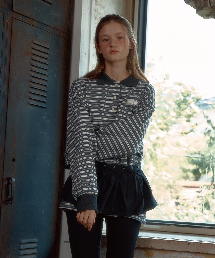 Leteoli Stud Pleats Wrap Skirt_Black