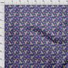 oneOone Cotton Poplin Dark Purple Fabric Kids Floral Quilting Supplies Print Sewing Fabric By The Yard 42 Inch