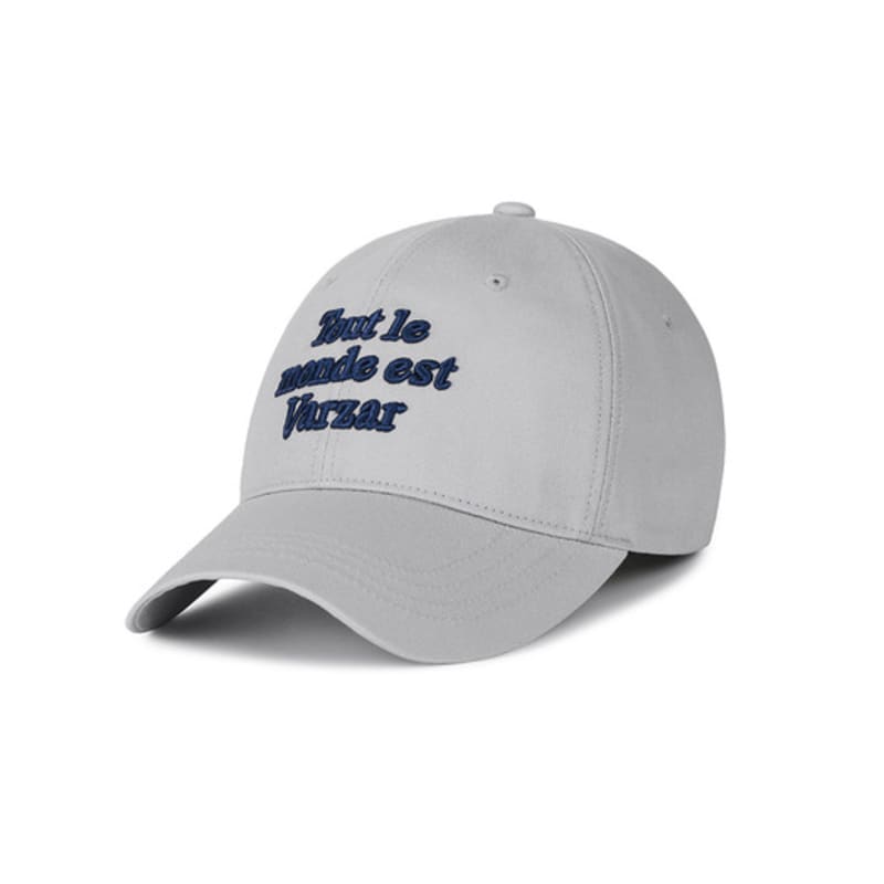 VARZAR TMV Lettering Ball Cap [Twill Gray]