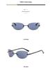 Oval Frameless Y2K Sunglasses - Unisex European & American Street Style Fashion Accessory
