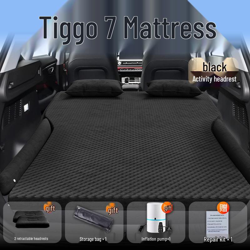 Chery Tiggo 7 Aufblasbare Auto-Matratze - Schlafmatte für Rücksitz/Kofferraum für 25 Autos.