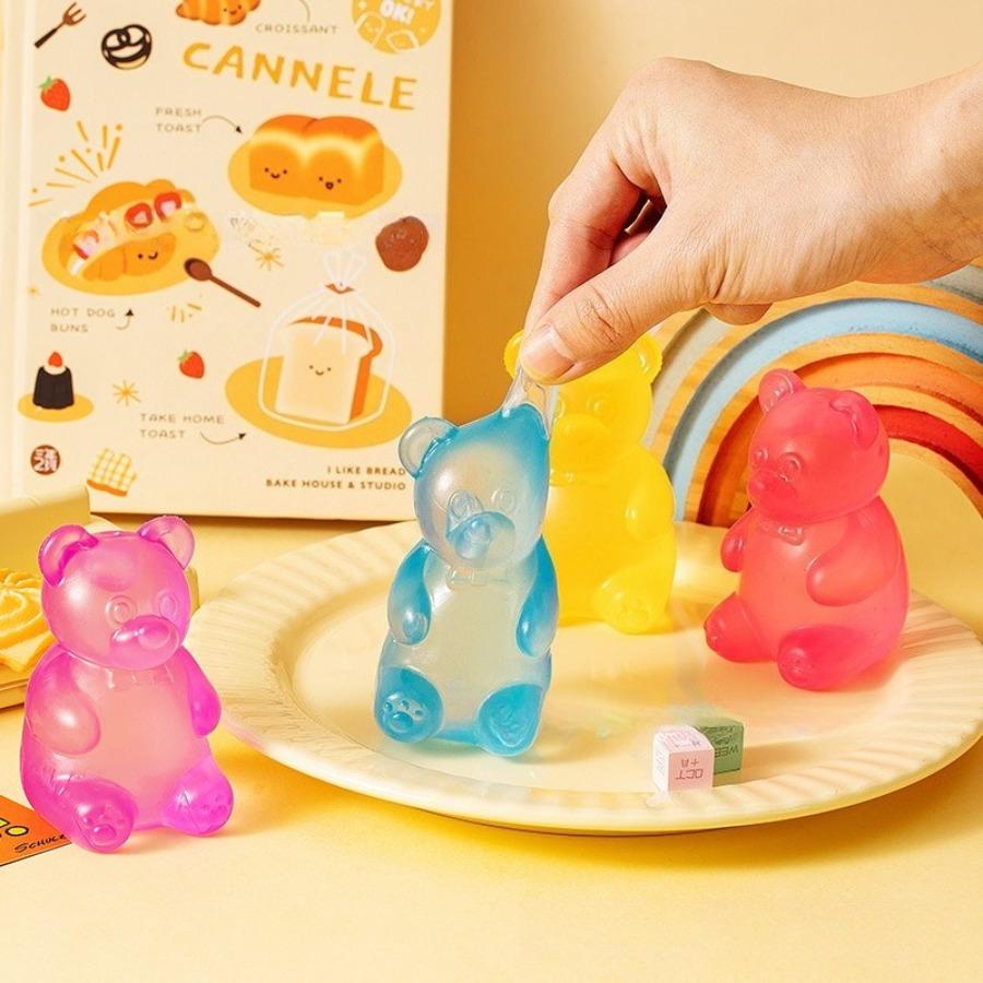 Needoh Bear Squeeze, Maltose Vent Ball, Gummy Bear Animal Squeeze Play
