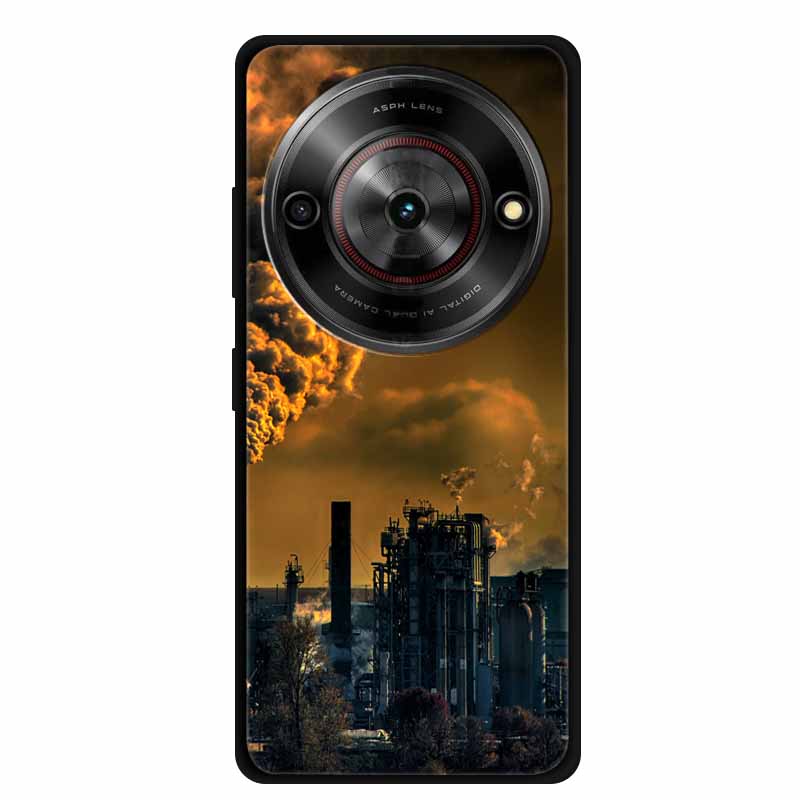 

For ZTE Blade A75 5G Case Original Soft Silicone TPU Phone Cases Back Cover For ZTE Z2357N Scenery Shockproof Protective etui ZTE Blade A75 5G