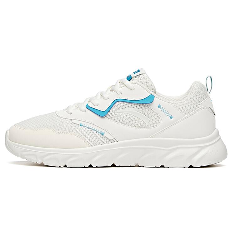 Anta Comfortable Cushioning Slip Resistant Abrasion Resistant Breathable Low top Running Shoes Men's White Blue 912125527-5