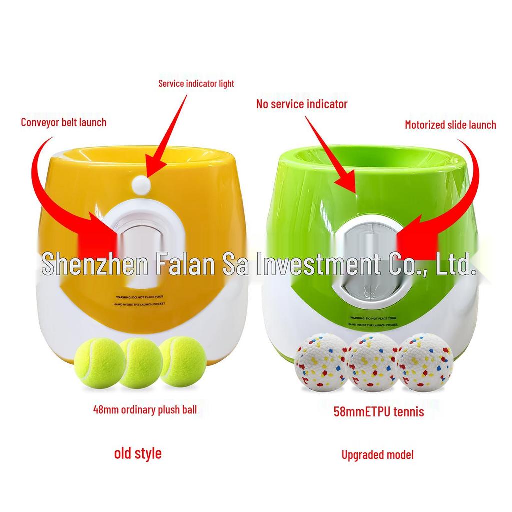 Automatic Multi-Color Tennis Ball Launcher for Pets - Upgraded Charging Model