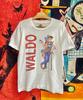 Vintage 90s Where's Wally "Waldo" American Cartoon TV Series 90s Kids Style T Shirt / Vintage Cartoon T Shirt Size M
