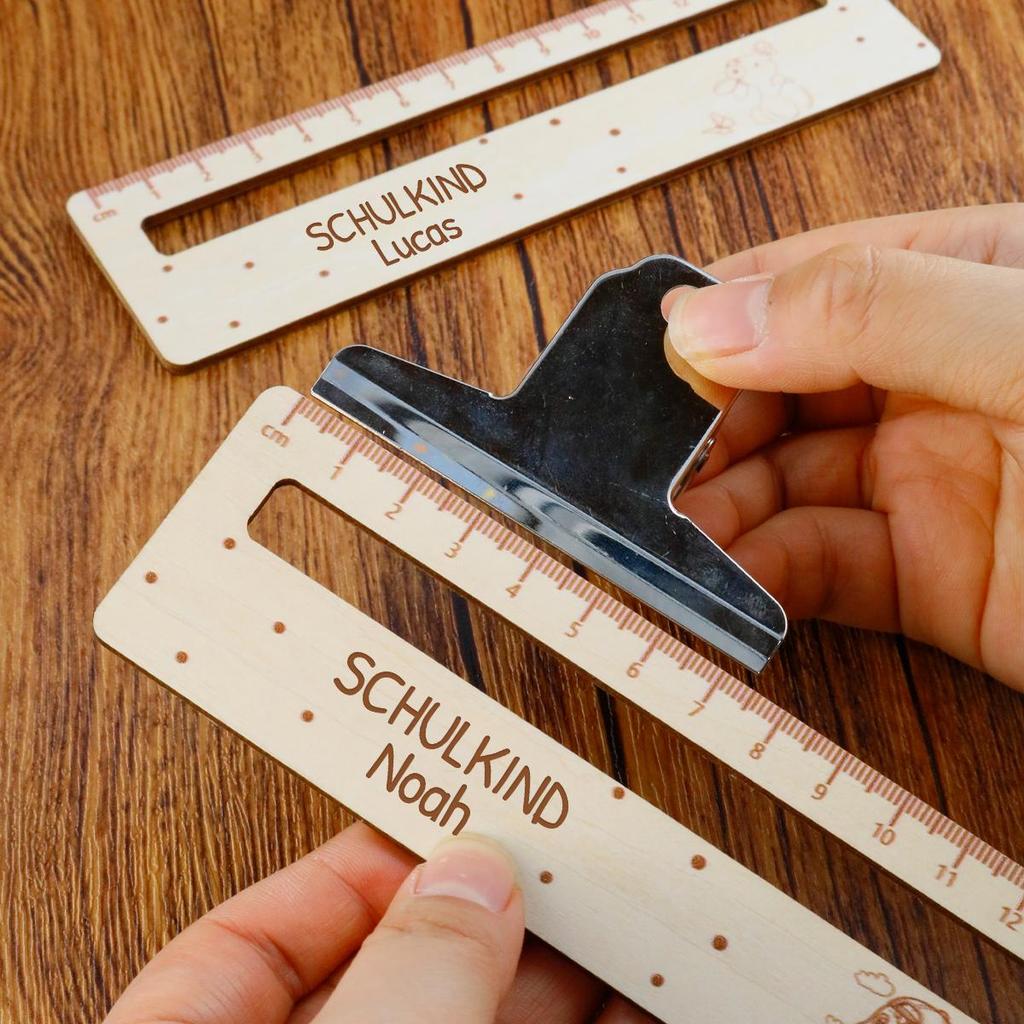 Custom Cartoon Ruler With Name, Personalized Reading Aid Ruler For Daily Learning And Desk Decor,
