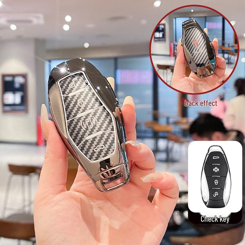 2025 Hongqi Key Covers: Compatible with H5, HS5, H6, HS3, H9, and EQM5 - Premium Metal Shell