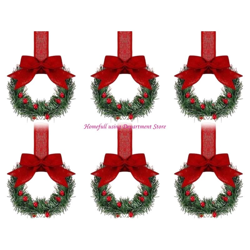 Plastic Bowknot Ribbon Wreath Closet Hangers Holiday Decoration for Home Office