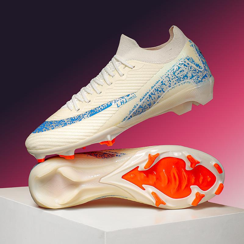Men's High-Top World Cup Football Shoes - AG Long Studs & TF Turf for Training & Competition