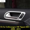 Car Inner Door Pull Doorknob Handle Hand-clasping Bowl Cover Trim Accessories Interior For Volkswagen VW Tiguan MK1 2008 - 2015