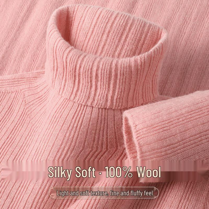 

Женский фактурный свитер-водолазка SNOWFLYING из 100% шерсти мериноса L