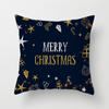 Creative Black and White Christmas Theme Pillowcase Holiday Gift Sofa Decoration Cushion Cover