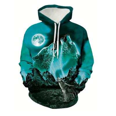 Jarná jeseň mikina s kapucňou 3D digitálna tlač Unisex mikiny s kapucňou Muži Ženy Móda Voľný pulóver