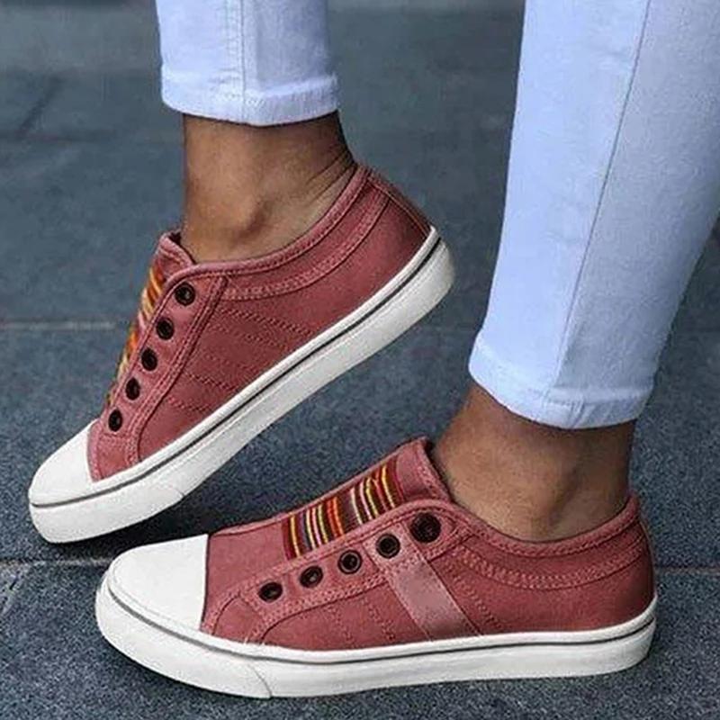 Niedrig geschnittene Sneaker Canvas Flache Schuhe Damen Freizeit Vulkanisierte Schuhe Damen Sommer Herbst Sneaker Damen