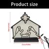 Traditional LED Lighting Nativity Scene Atmospheres Table Ornament PVC Texture Suitable for Home and Event Decors M4YD