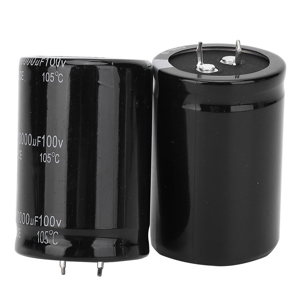 2pcs 10000uF 100V Electrolytic Capacitor 105 Celsius 35X50mm