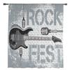 Rock Guitar Music Sheer Curtains for Living Room Voile Curtain Bedroom Bathroom Tulle Curtains Window Drapes
